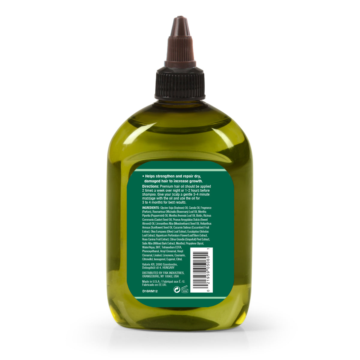 Difeel Rosemary and Mint Premium Hair Oil with Biotin Large 12 oz