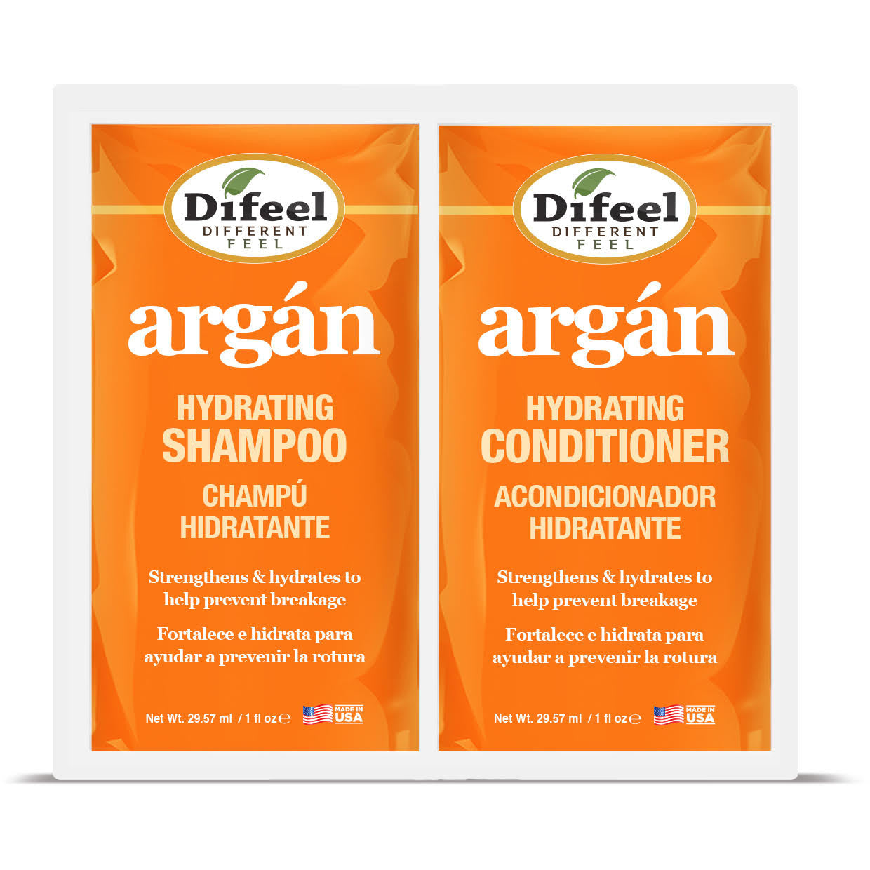 Difeel Hydrating Shampoo & Conditioner Dual Packet 2 oz.
