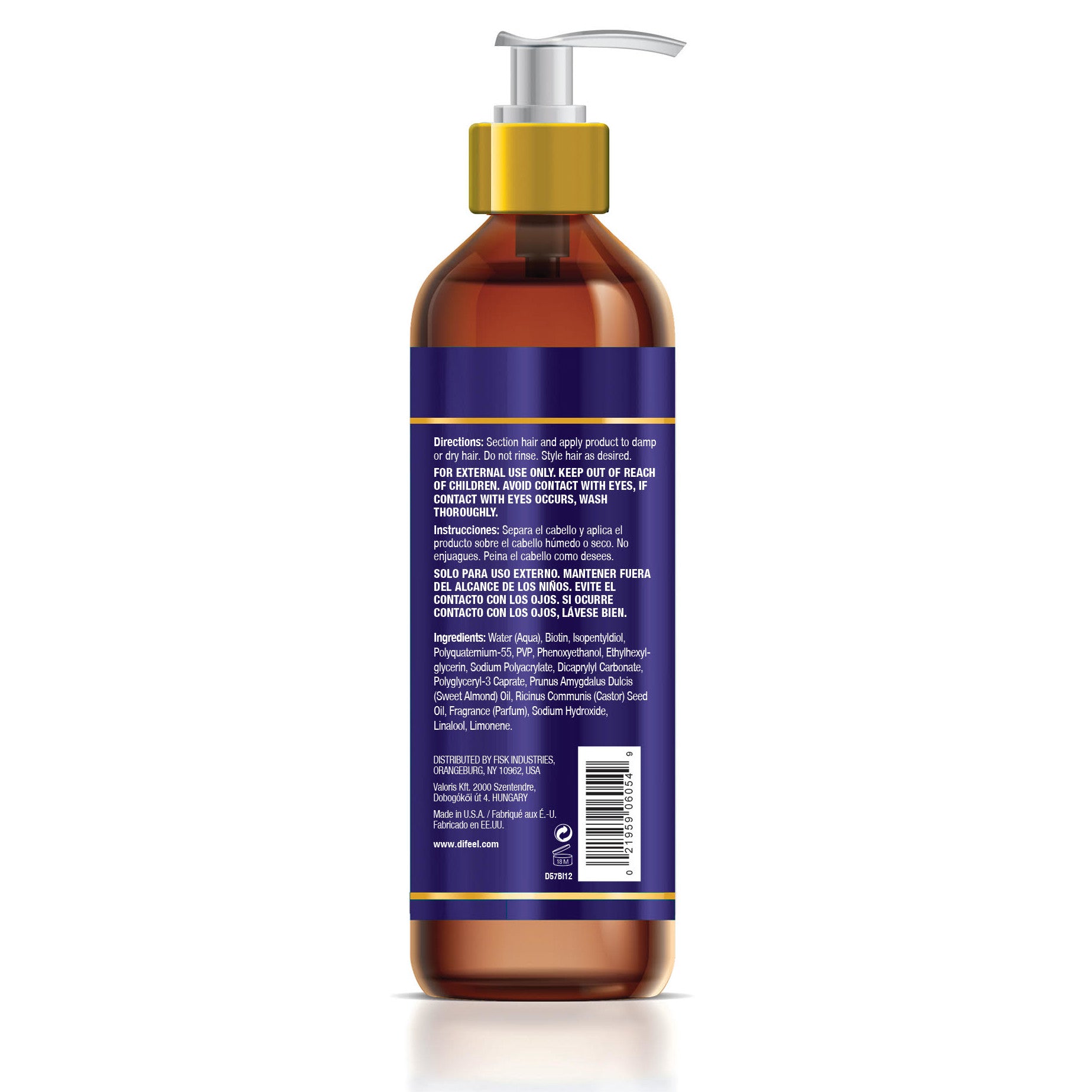 Difeel Biotin Styling Cream 12 ounce