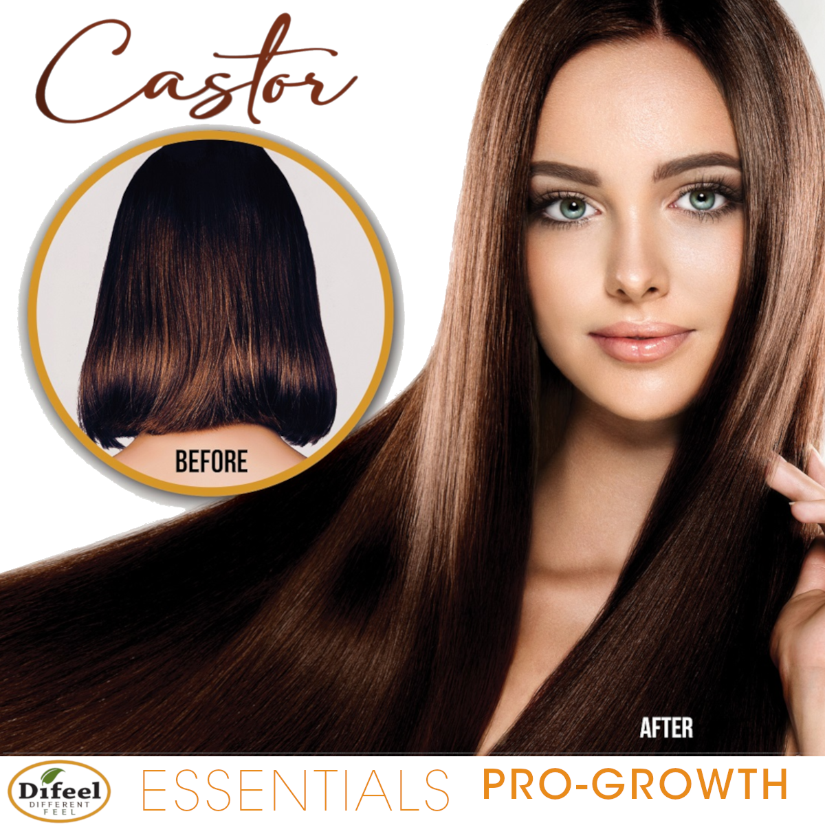 Difeel Essentials Castor Pro-Growth - Hair Mask 8 oz.