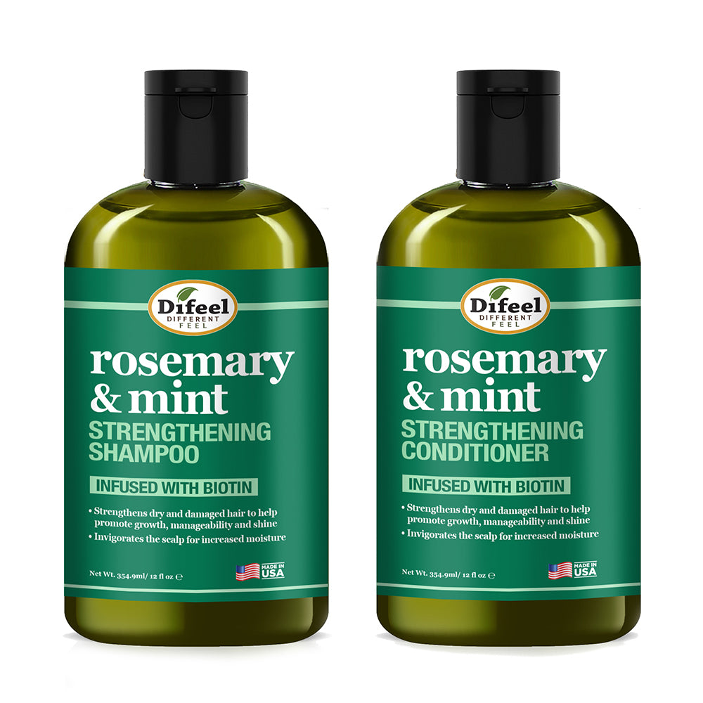 Difeel Rosemary & Mint Biotin Shampoo Hair Care Set | - find your natural beauty