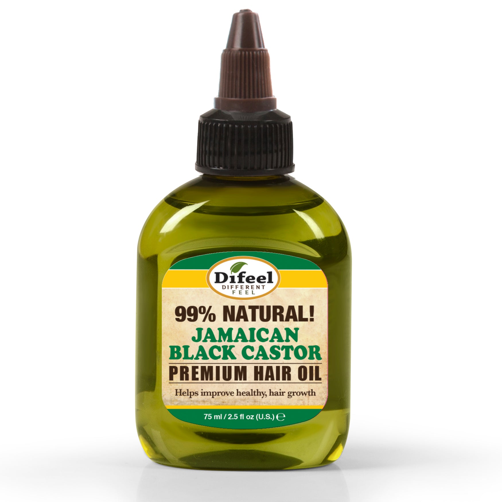 Difeel Premium Natural Hair Oil - Jamaican Black Castor Oil 2.5 oz.