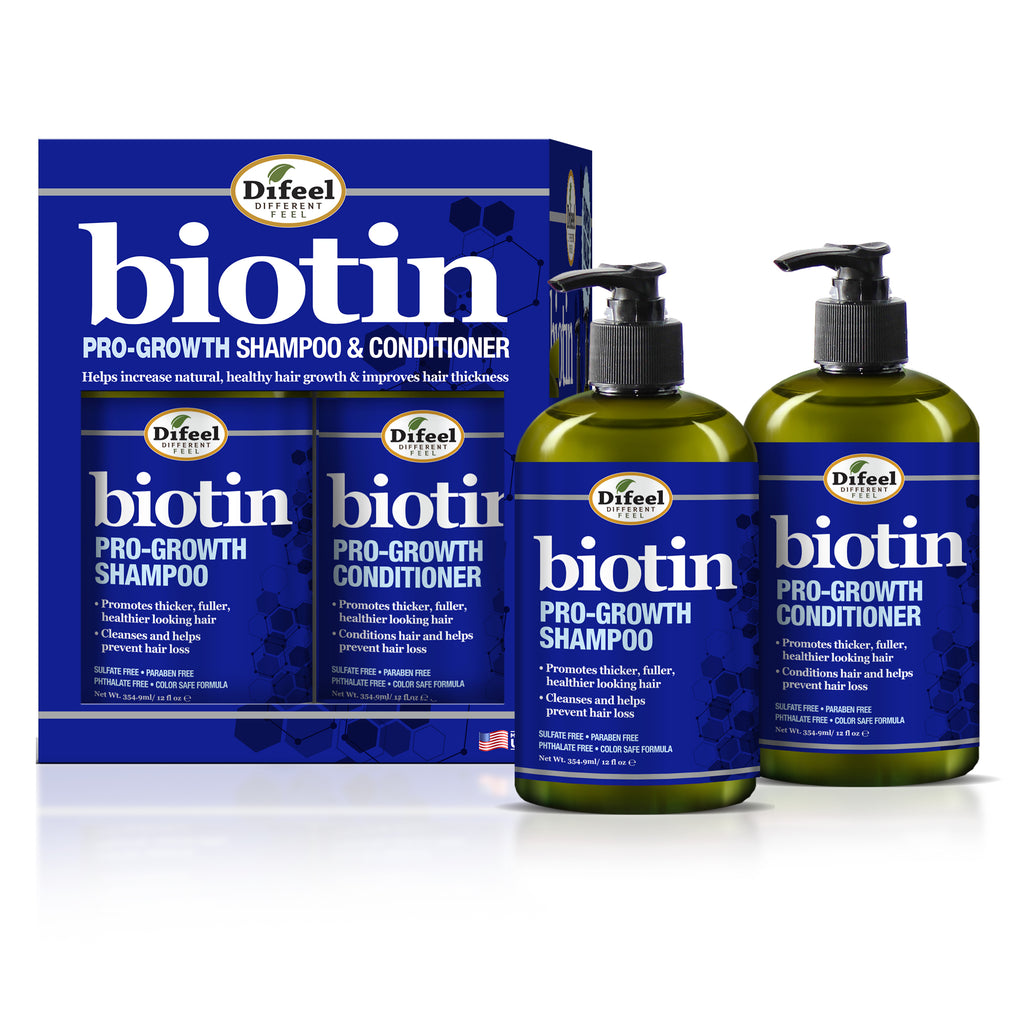 Difeel Biotin Pro-Growth and Conditioner 2-PC Gift Set Shamp | difeel - find your natural beauty