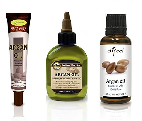 Difeel Hair and Essential Oil - Argan Oil 3 Piece Set