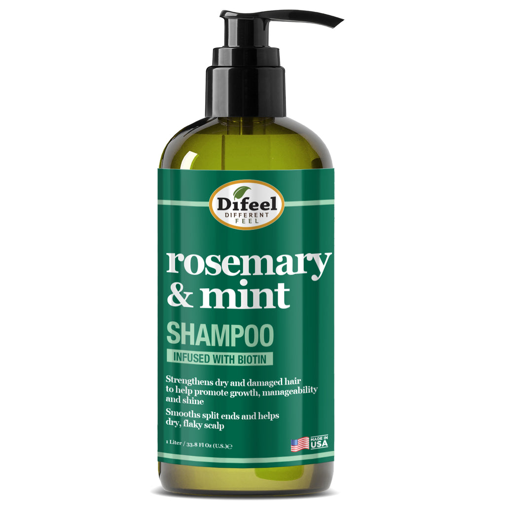 Difeel Rosemary and Mint Hair Strengthening Shampoo with Biotin 33.8 oz.
