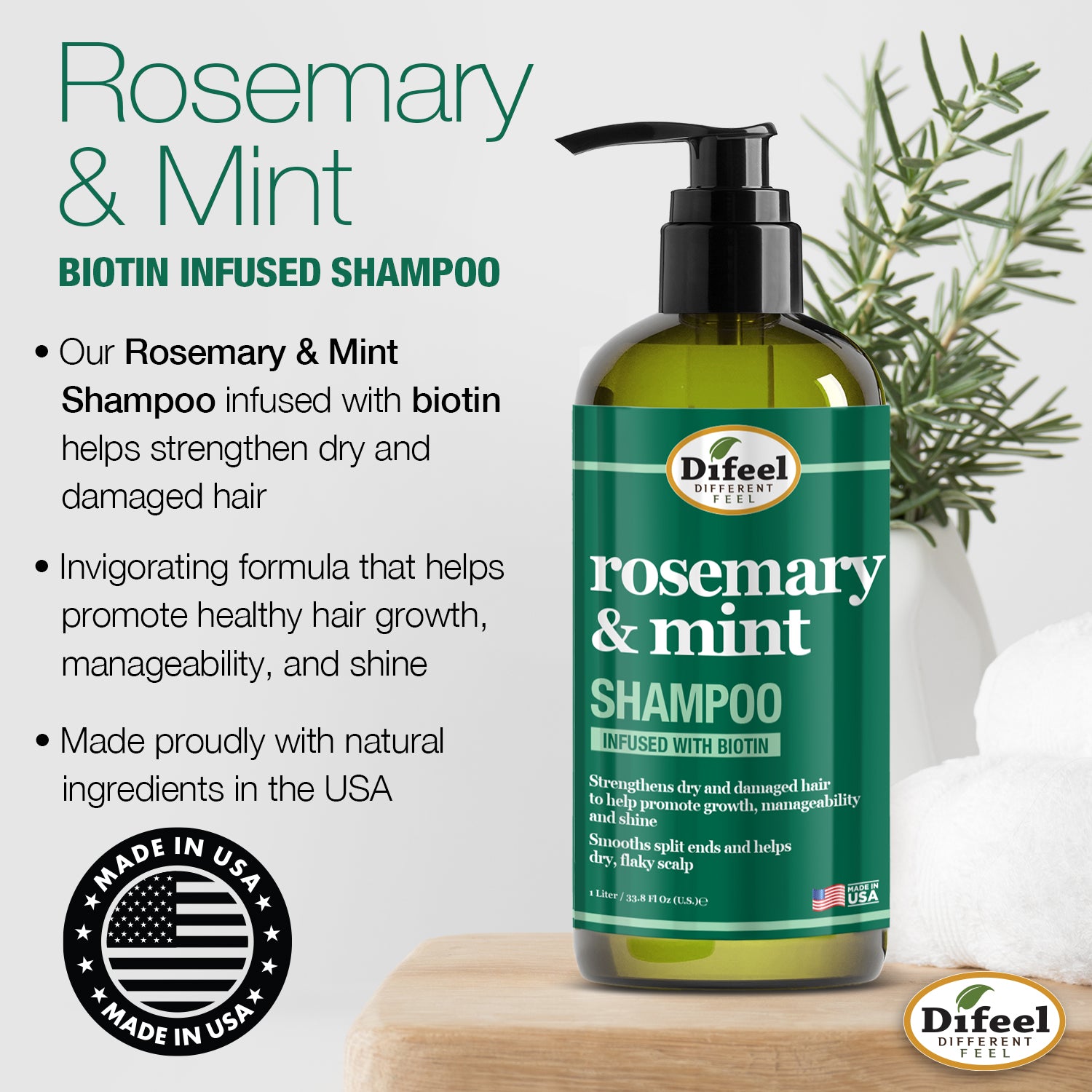 Rosemary Mint Strengthening Shampoo - Treat Dry And Brittle Hair Better!
