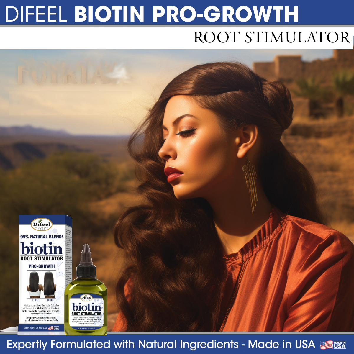 Difeel Rosemary and Mint Root Stimulator with Biotin 2.5 oz. - Hair Growth  Scalp Treatment, Rosemary Mint Oil for Hair Growth
