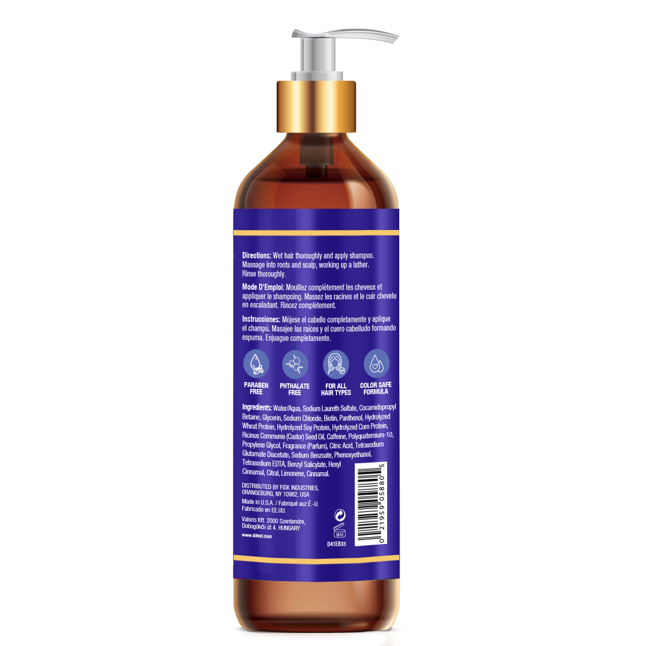 Difeel Elevated Biotin Shampoo 33.8 oz.