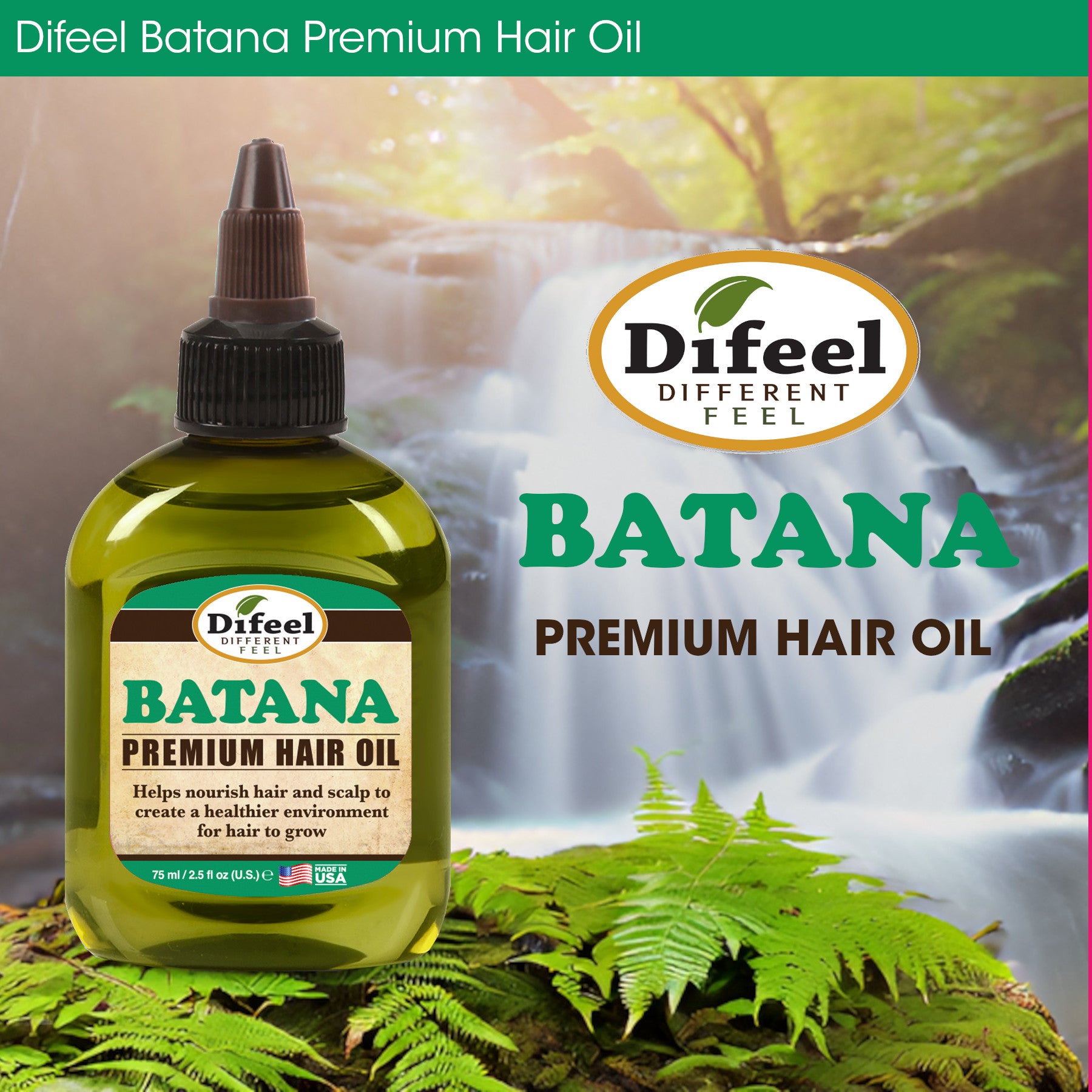 Difeel Batana Premium Hair Oil 2.5 oz.