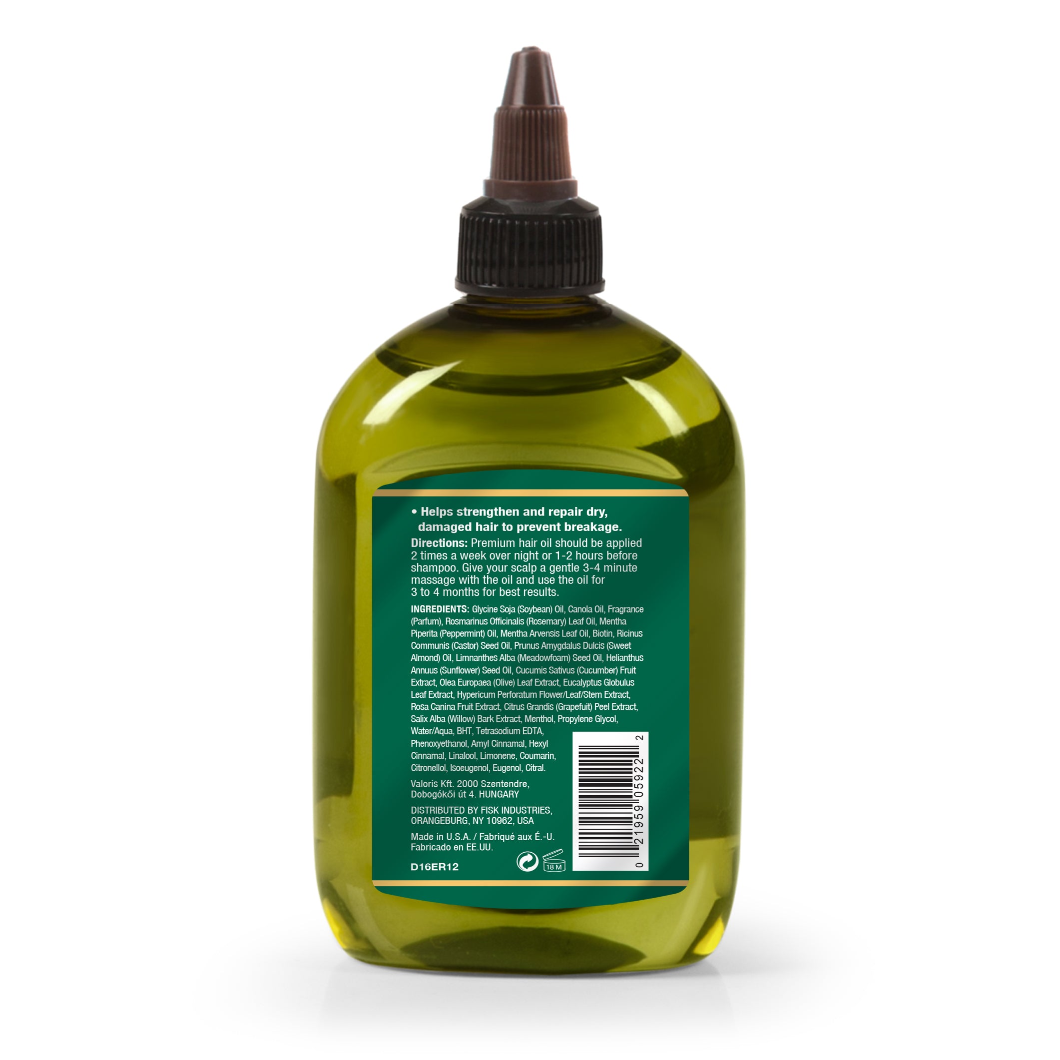 Difeel Rosemary and Mint Elevated Premium Hair Oil - Large 12 oz.