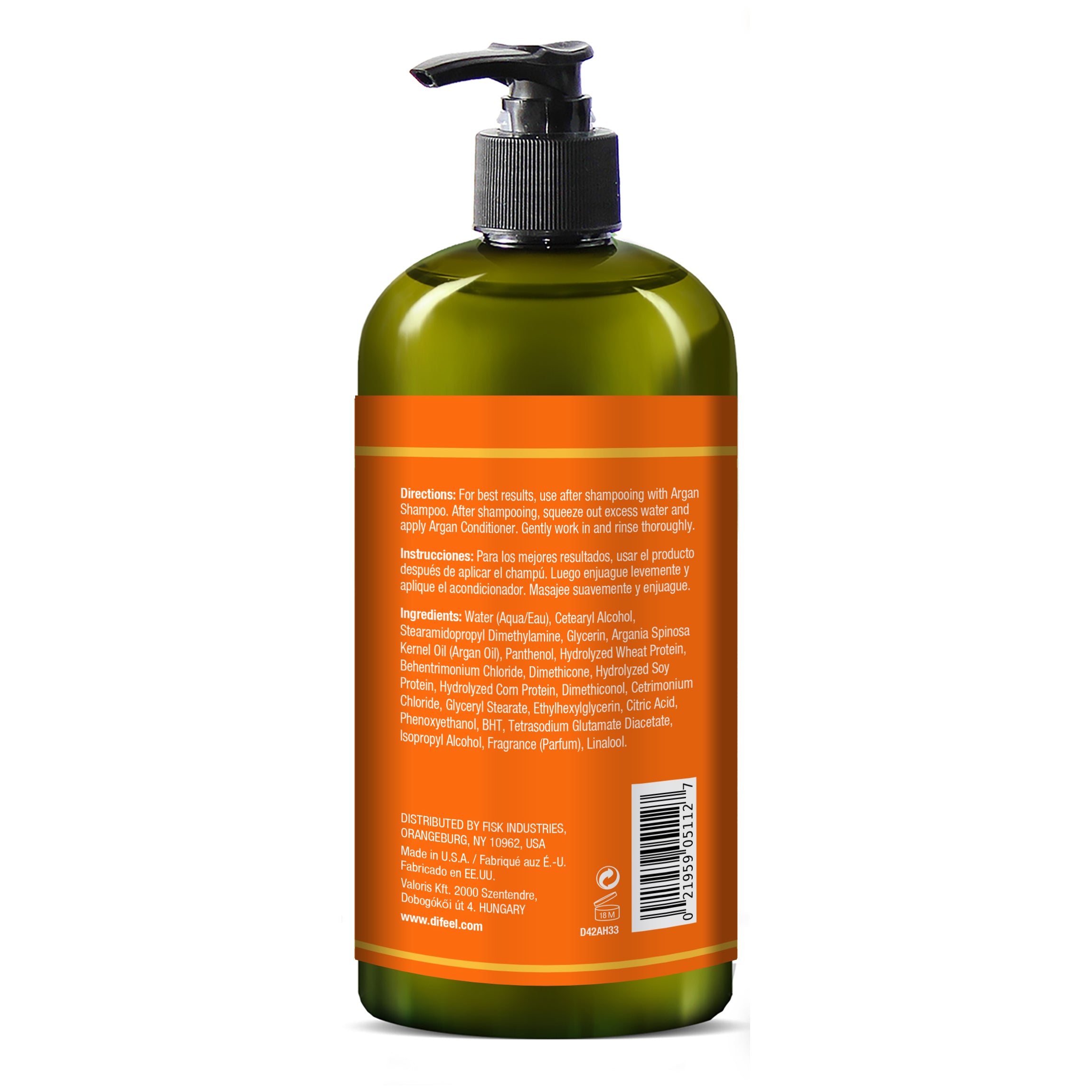 Difeel Argan Hydrating Conditioner 33.8 oz.