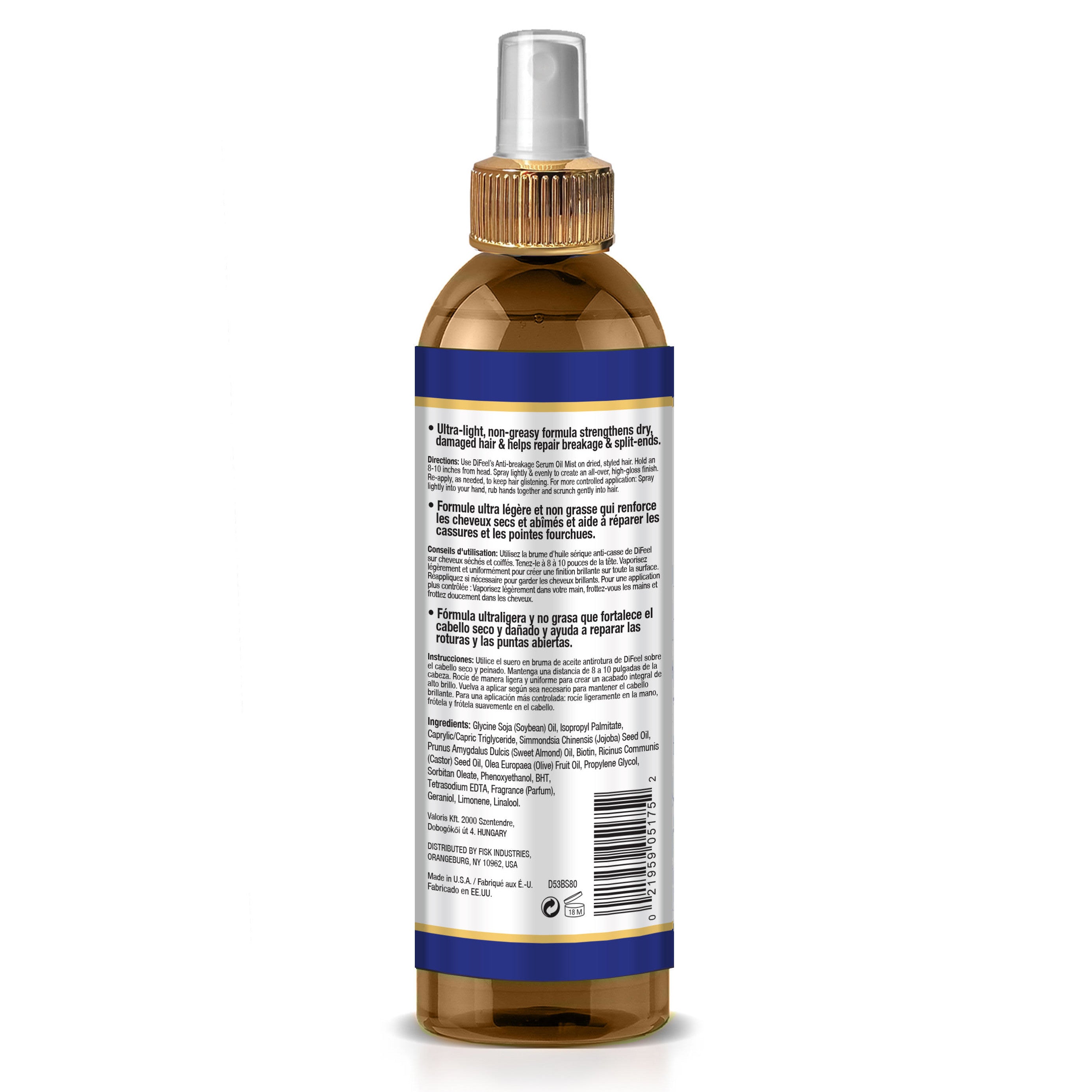 Difeel Biotin Anti-Breakage Serum Oil Mist 8 oz.