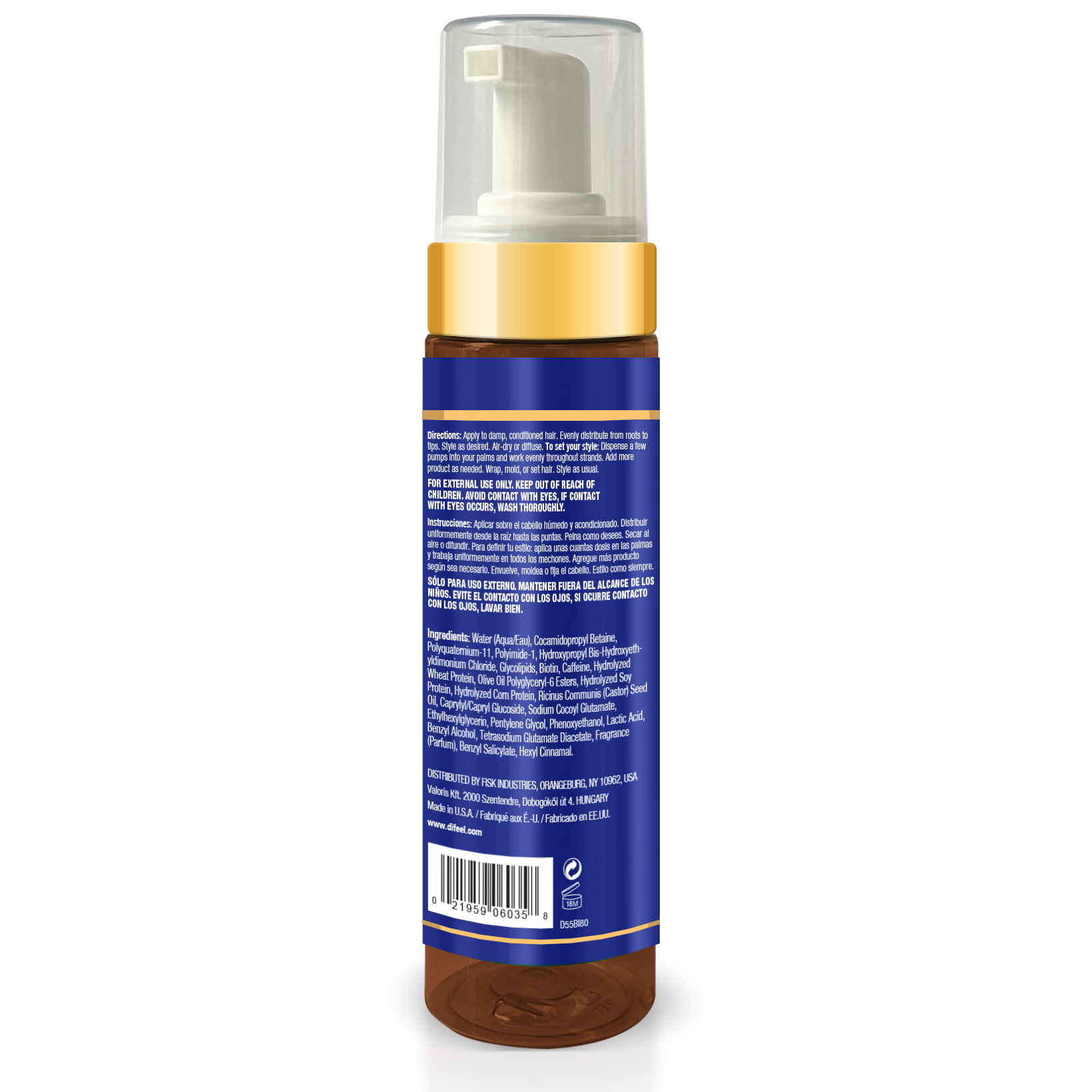 Difeel Biotin Foaming Mousse 8 oz.