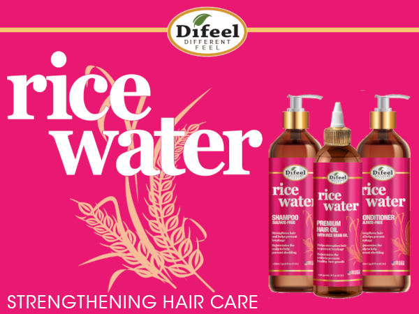 Difeel Rice Water Shampoo 12 oz.