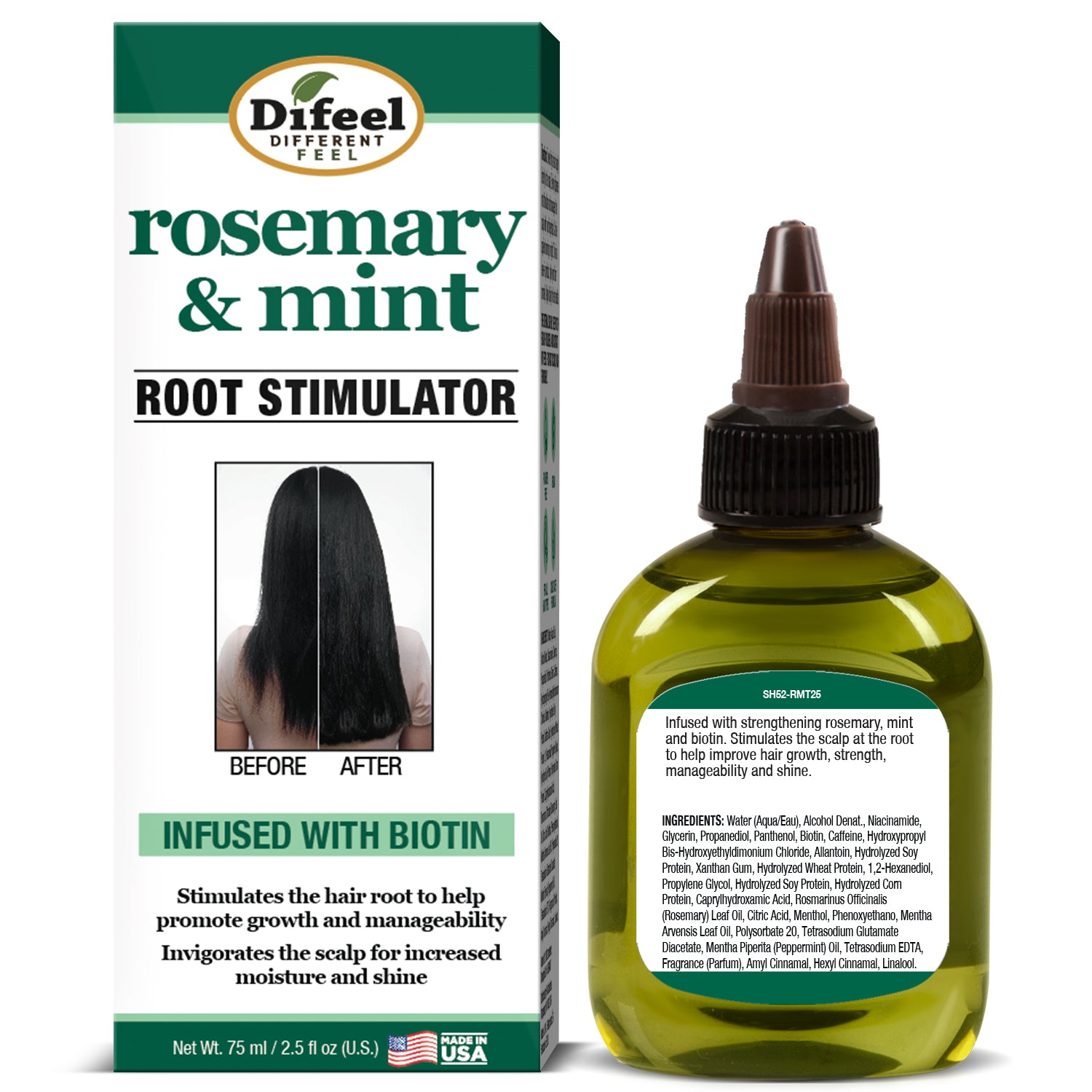 Difeel Rosemary and Mint Root Stimulator with Biotin 2.5 oz.