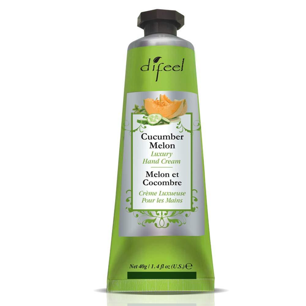 Difeel Luxury Moisturizing Hand Cream - Cucumber Melon 1.4 oz. (PACK OF 2)