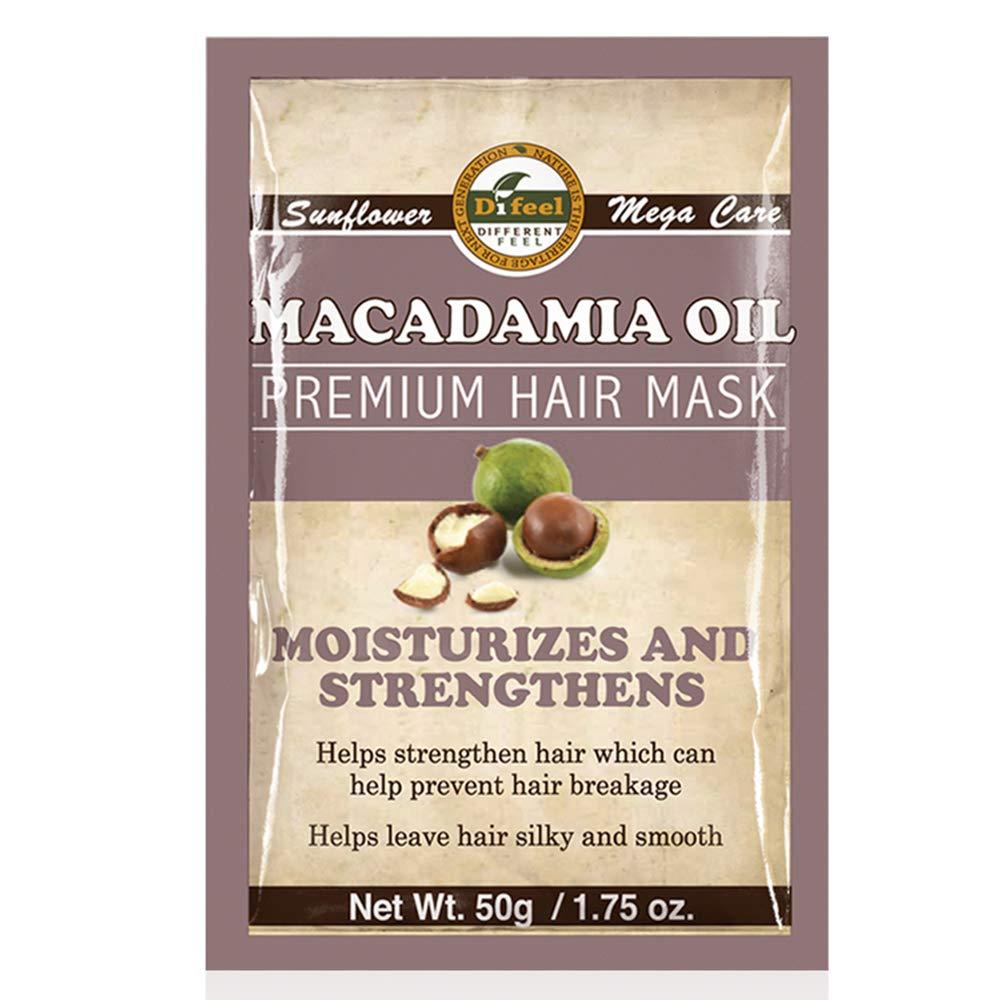 Difeel Premium Deep Conditioning Hair Mask - Macadamia Oil 1.75 oz. (Pack of 2)