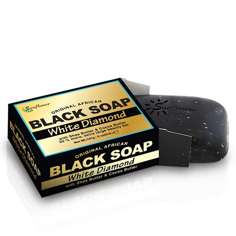 Sunflower African Black Soap Set - Includes Six (6) Luxury Scented Soaps