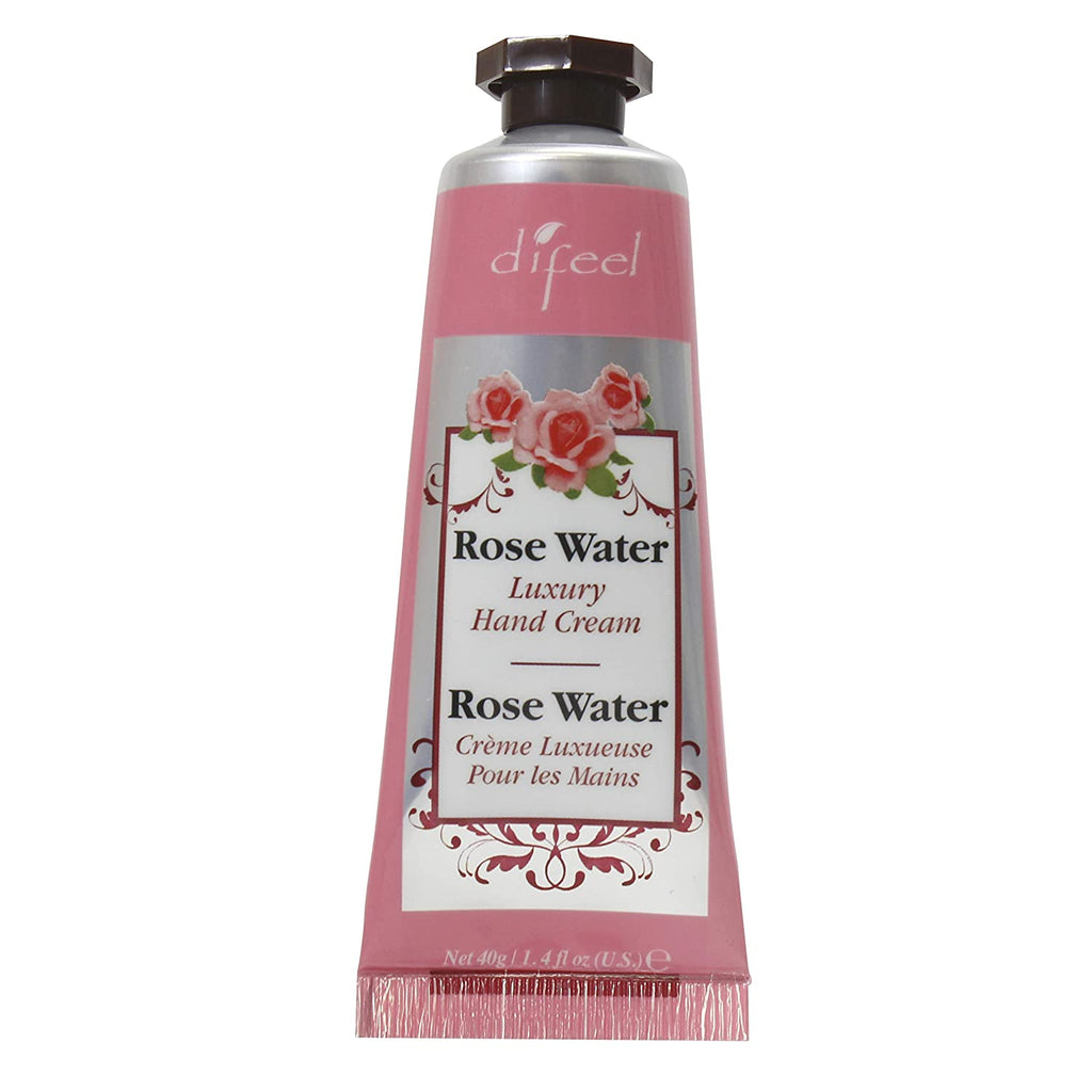 Difeel Luxury Moisturizing Hand Cream - Rosewater 1.4 oz. (PACK OF 2)