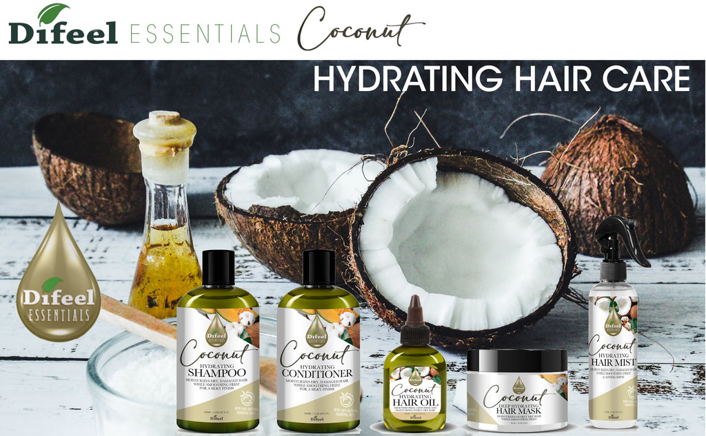 Difeel Essentials Hydrating Coconut - Shampoo 12 oz.