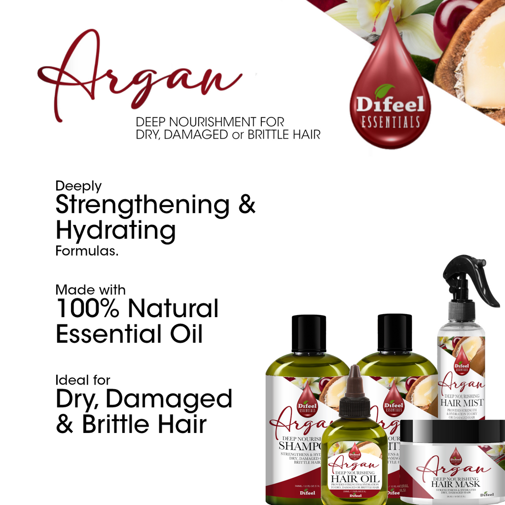 Difeel Essentials Deep Nourishing Argan - Shampoo 12 oz.