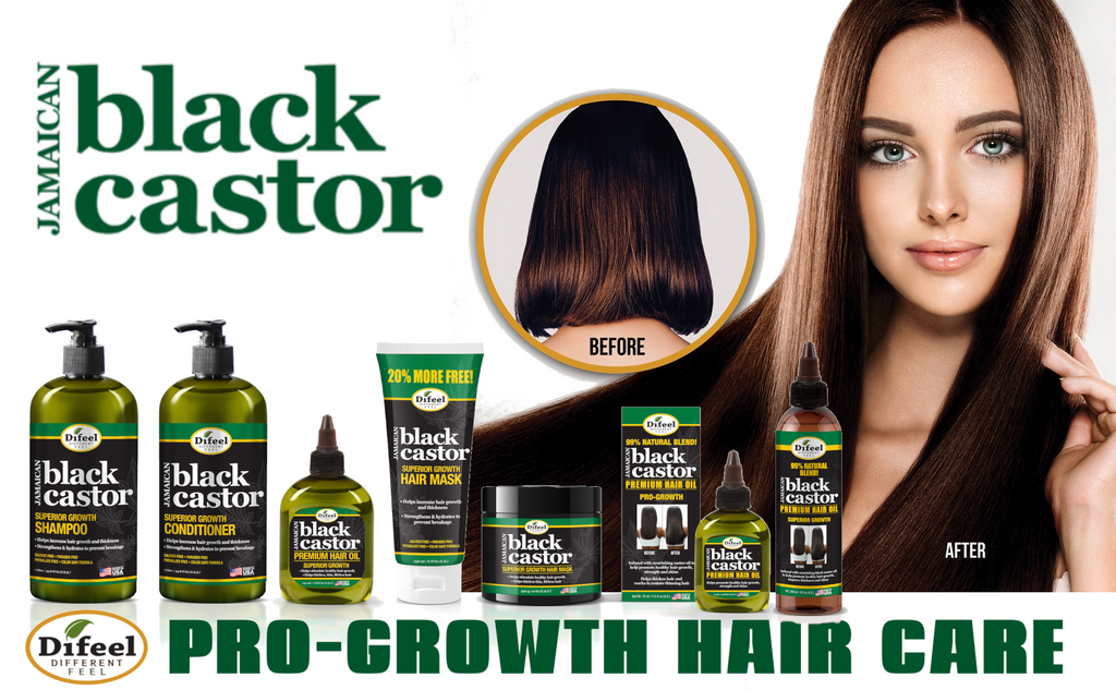 Difeel 99% Natural Blend Jamaican Black Castor Hair Oil 8 oz.