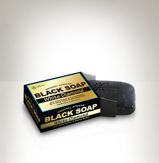 Difeel Original African Black Soap - White Diamond 5 oz.