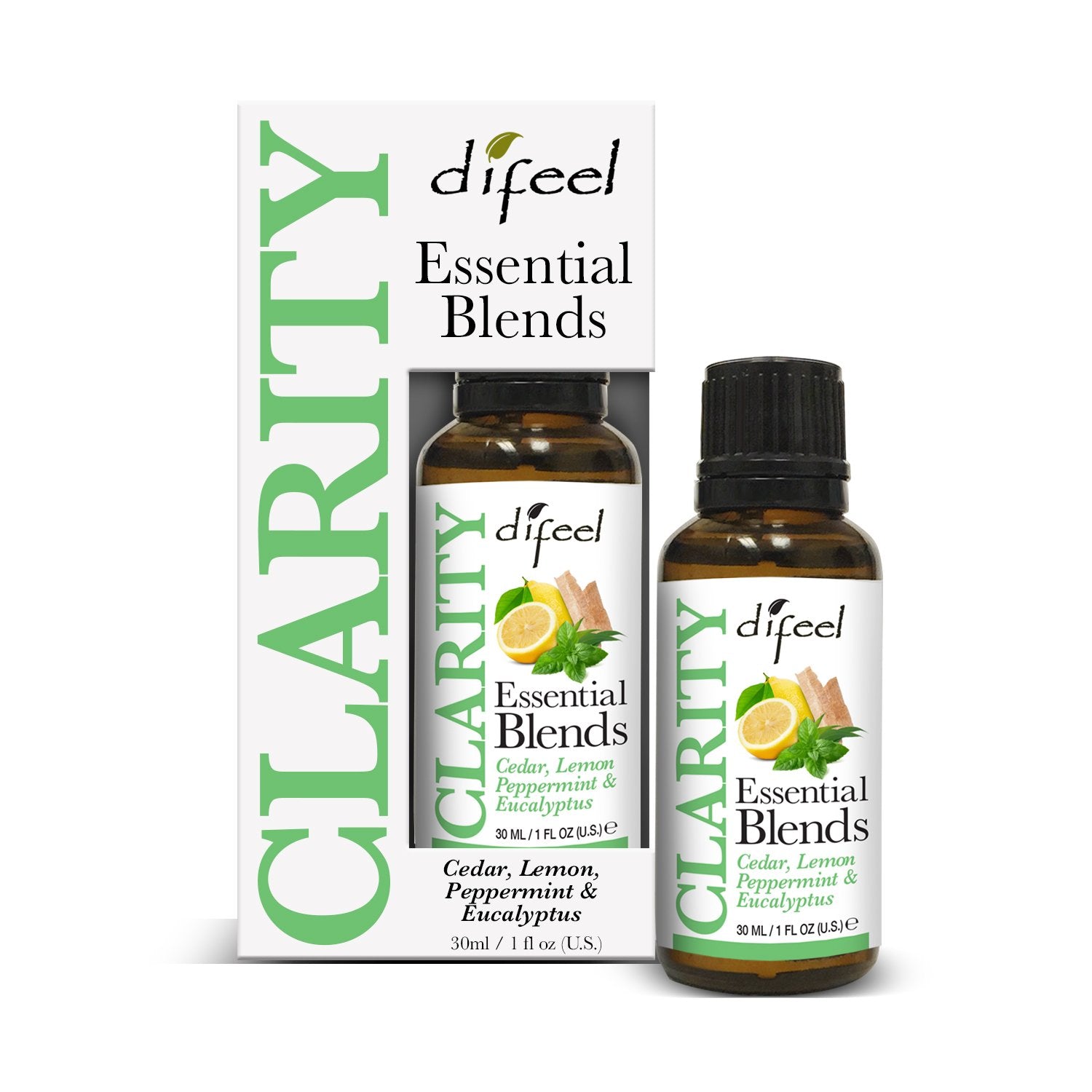 Difeel 100% Natural Essential Oil Blends - Clarity 1 oz. (Pack of 2)