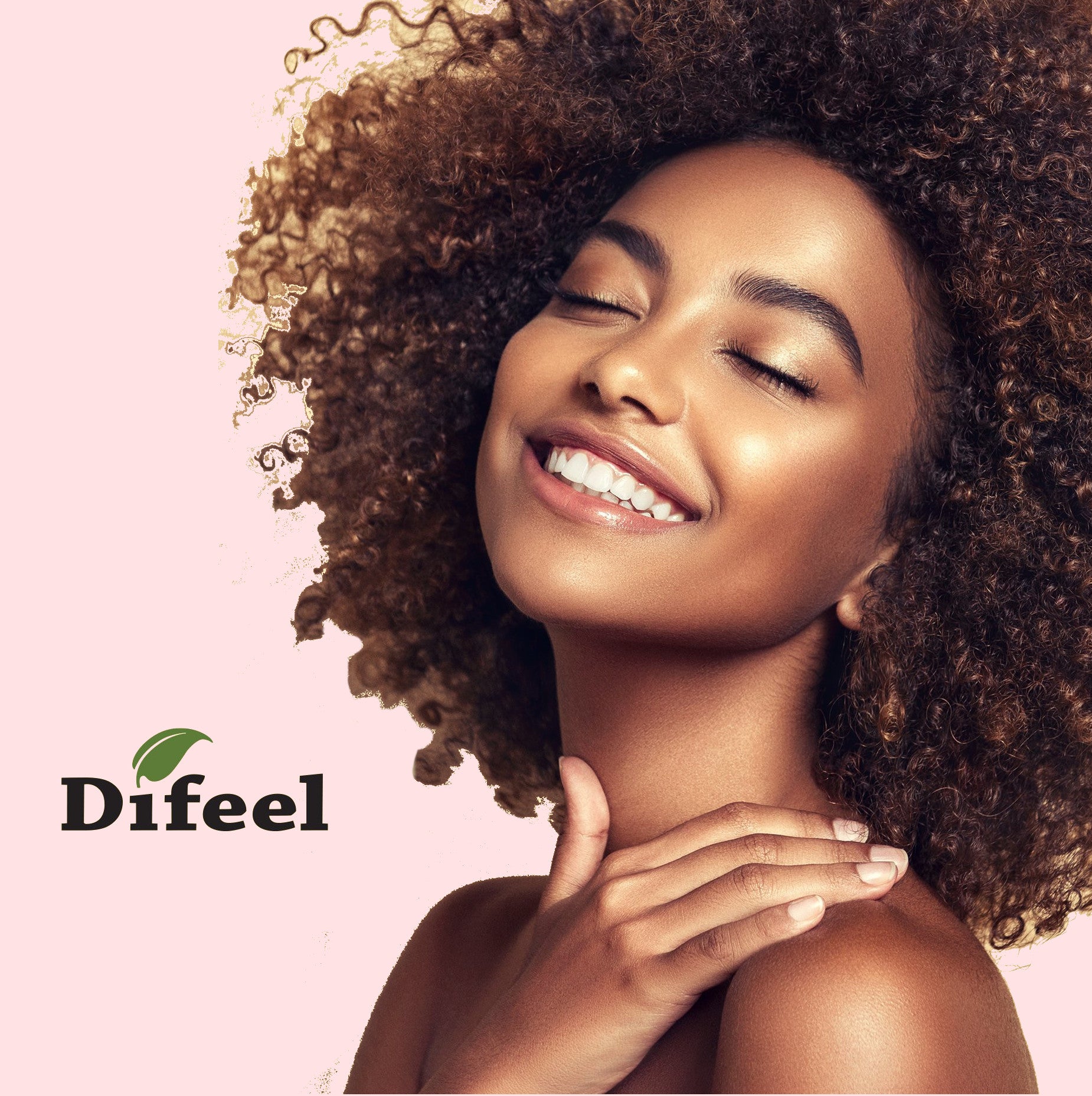 Difeel 99% Natural Hair Care Solutions - Anti-frizz Hair Oil 7.1 oz. (PACK OF 2)