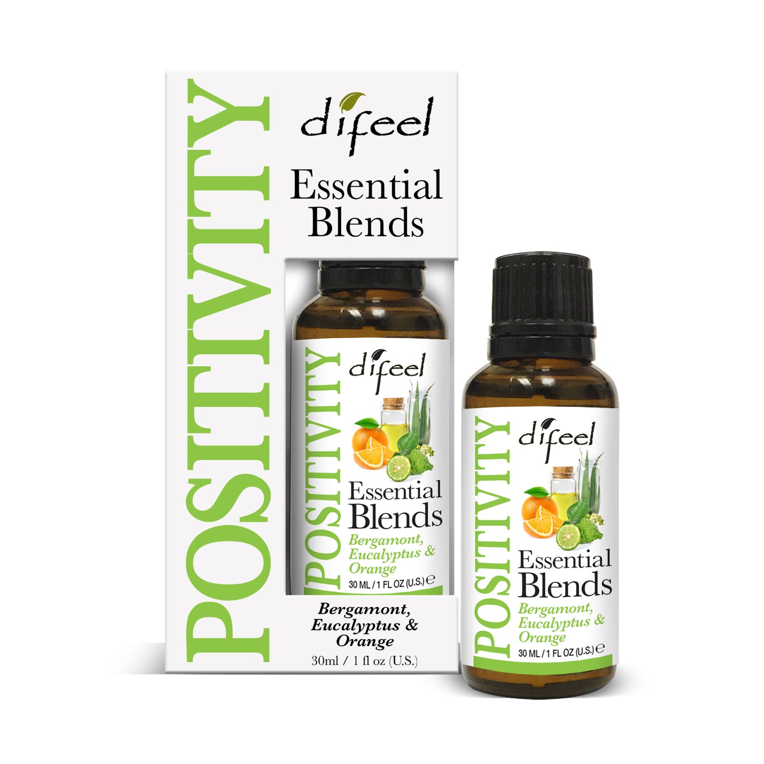 Difeel 100% Natural Essential Oil Blends - Positivity 1 oz.
