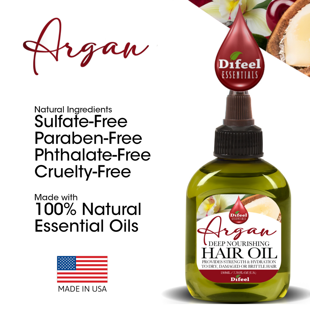 Difeel Essentials Deep Nourishing Argan - Hair Oil 2.5 oz.