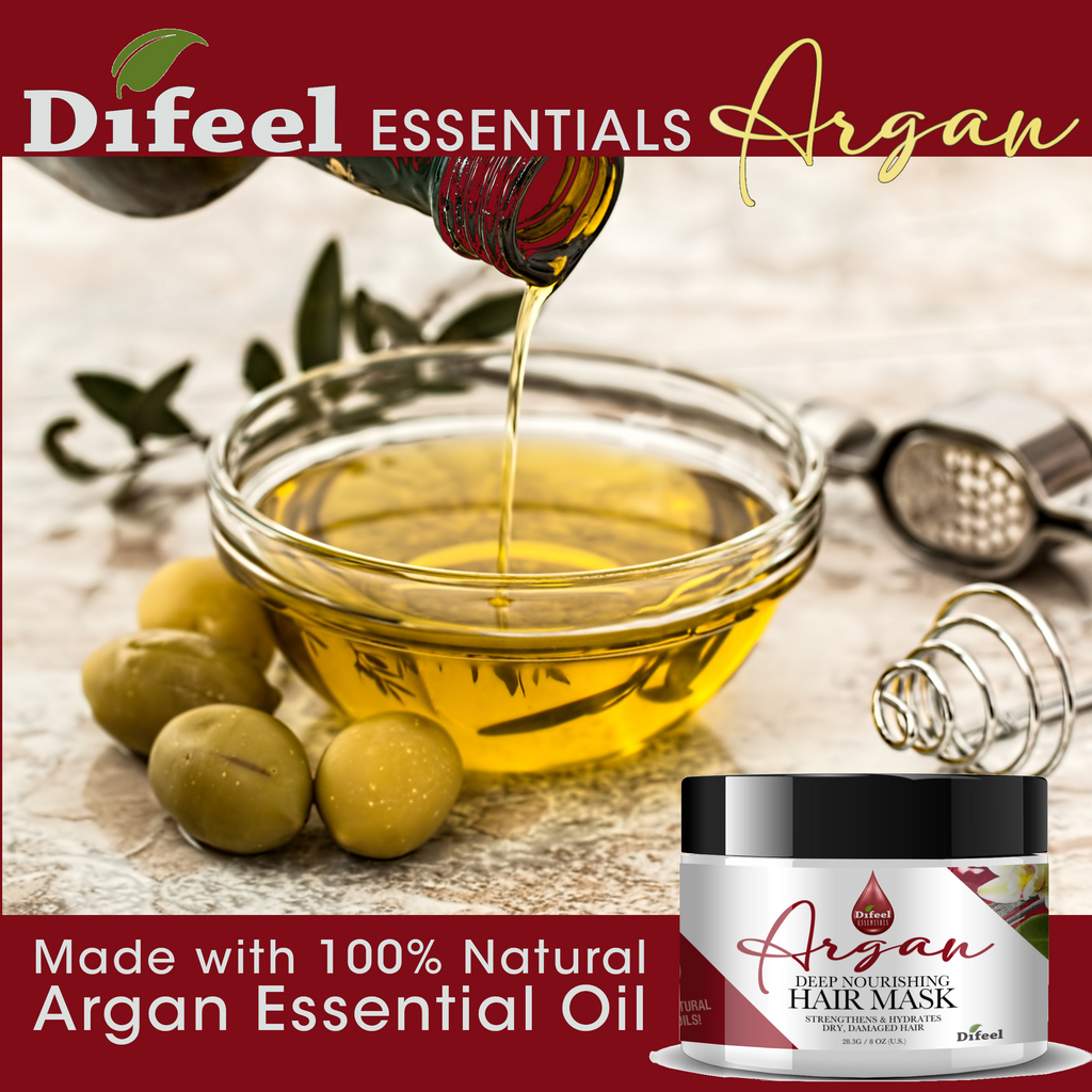 Difeel Essentials Deep Nourishing Argan - Hair Mask 8 oz.