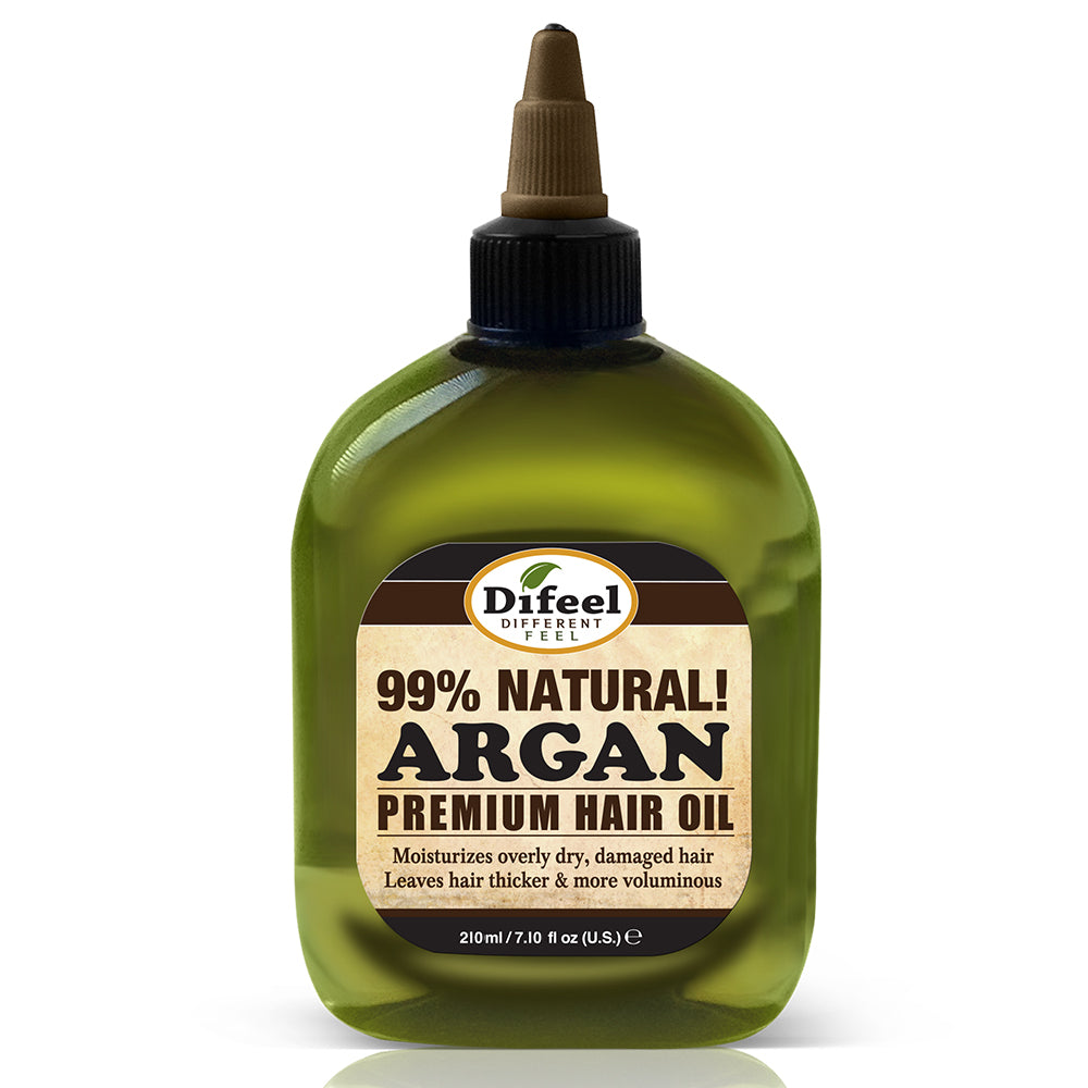 Difeel Premium Natural Hair Oil - Argan Oil 7.1 oz. (PACK OF 2)