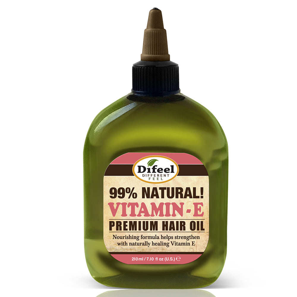 Difeel Premium Natural Hair Oil - Vitamin E Oil 7.1 oz. (PACK OF 2)
