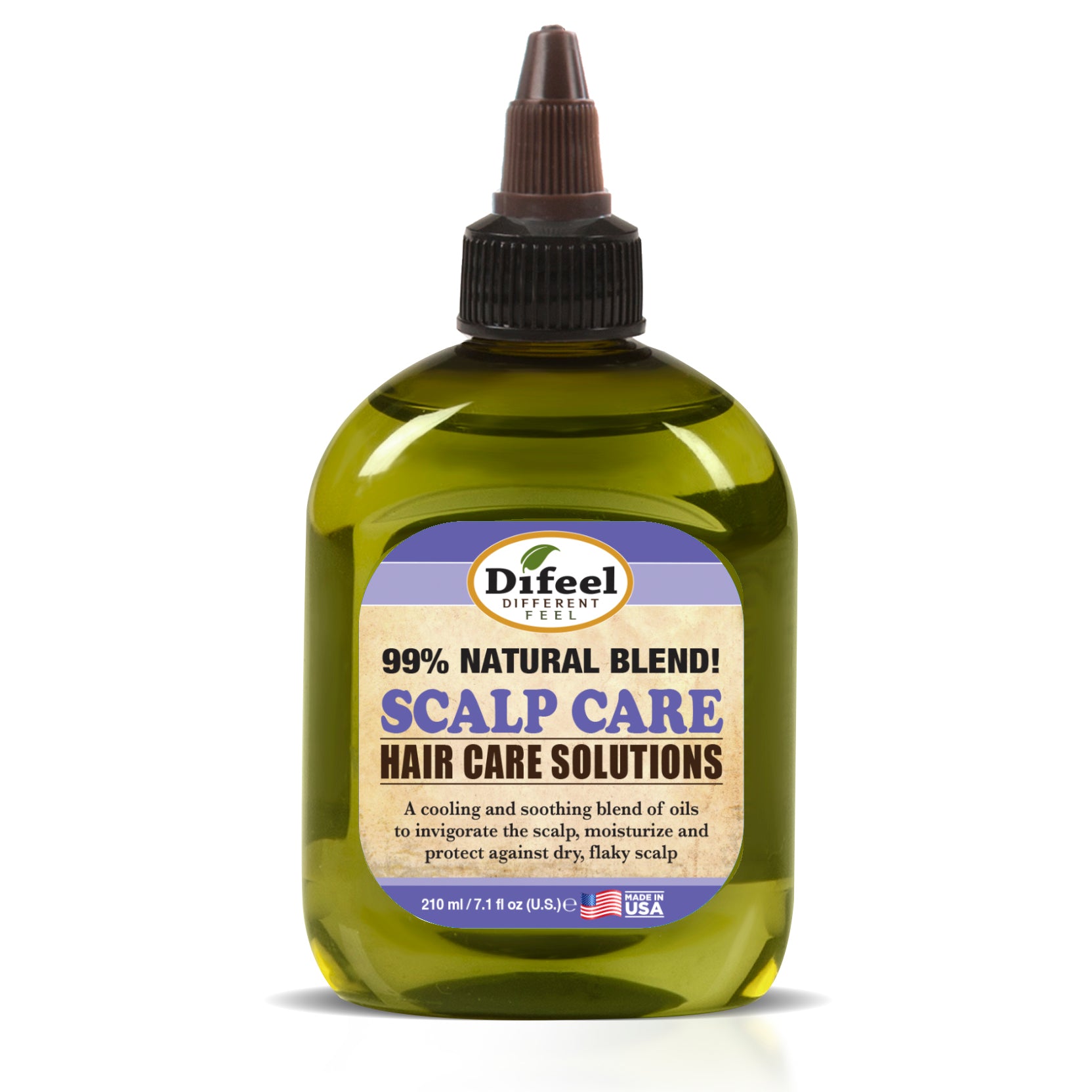 Difeel 99% Natural Hair Care Solutions - Scalp Care Hair Oil 7.1 oz. (PACK OF 4)