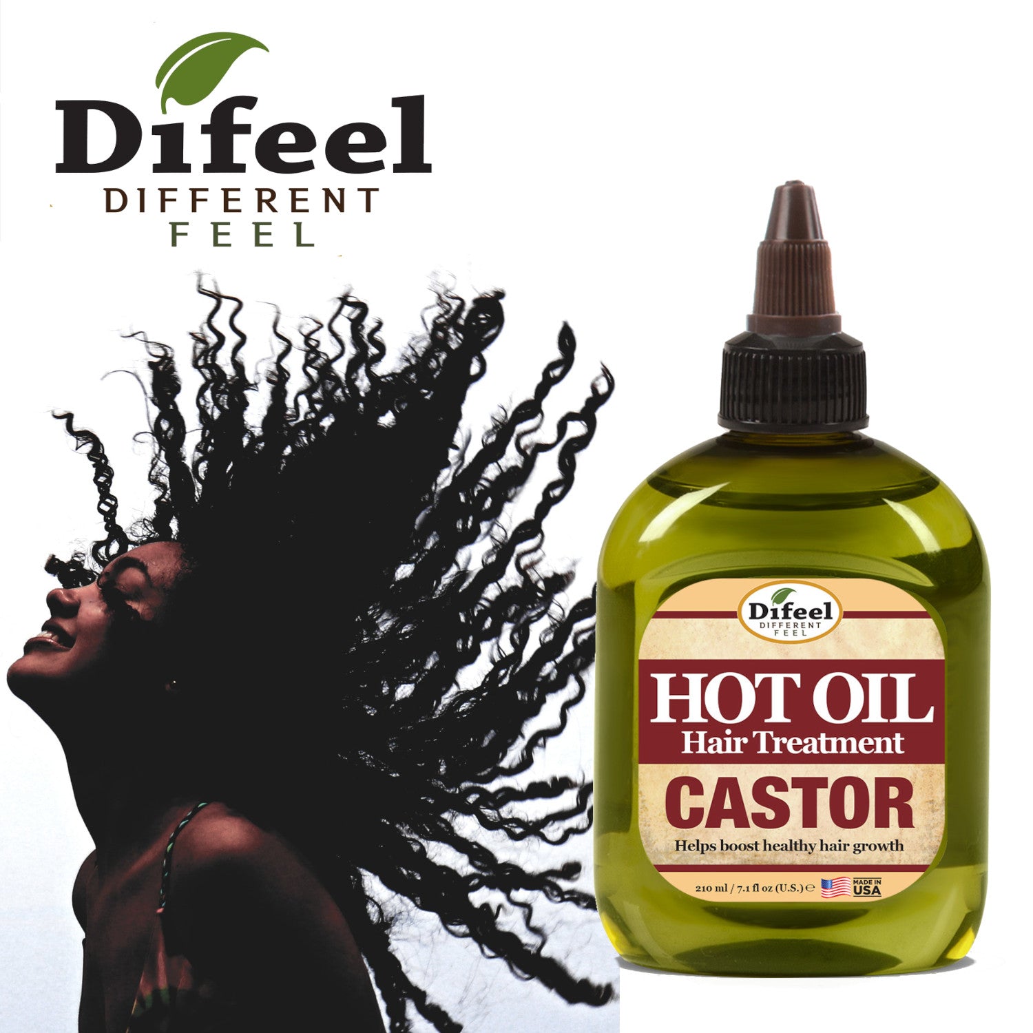 Difeel Castor Hot Oil Treatment 7.1 oz.