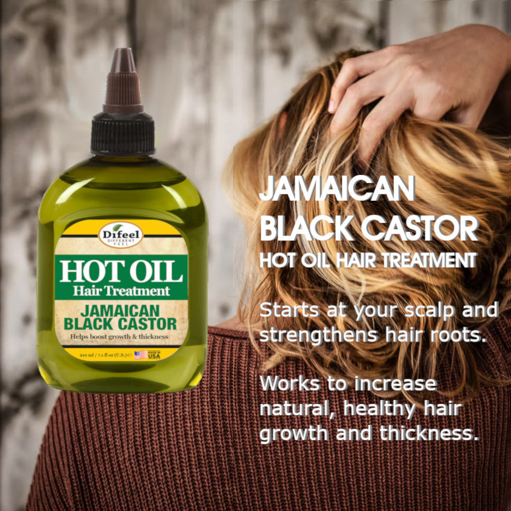 Difeel Jamaican Black Castor Hot Oil Treatment 7.1 oz.