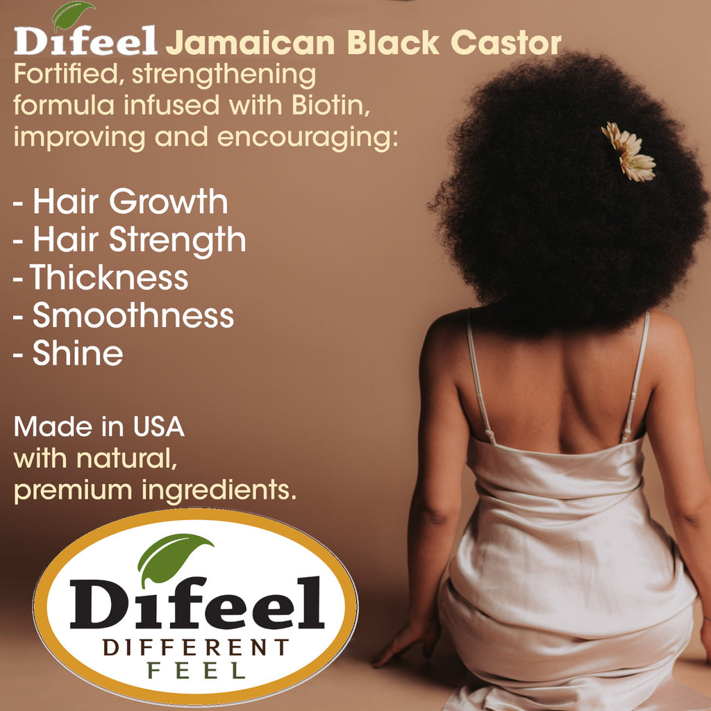 Difeel Jamaican Black Castor Hot Oil Treatment 7.1 oz. - Deluxe 2-PC Gift Set