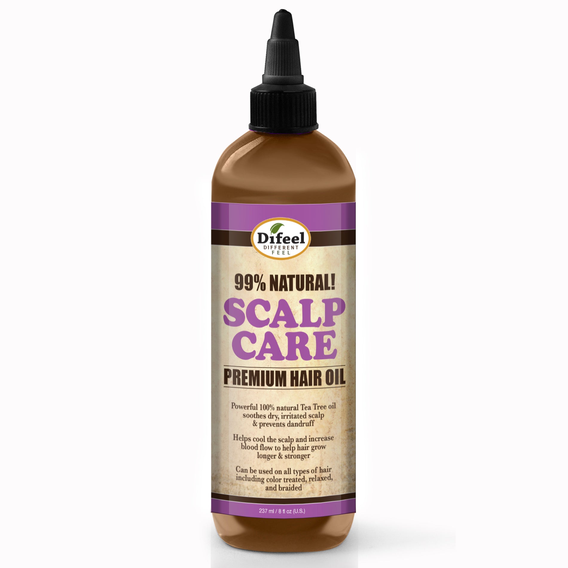 Difeel Premium Natural Hair Oil - Scalp Care 8 oz.