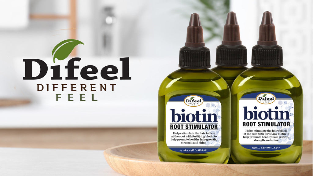 Difeel Biotin Pro-Growth Root Stimulator & Hair OIl 2.5 oz. (2-Piece Boxed Gift Set)
