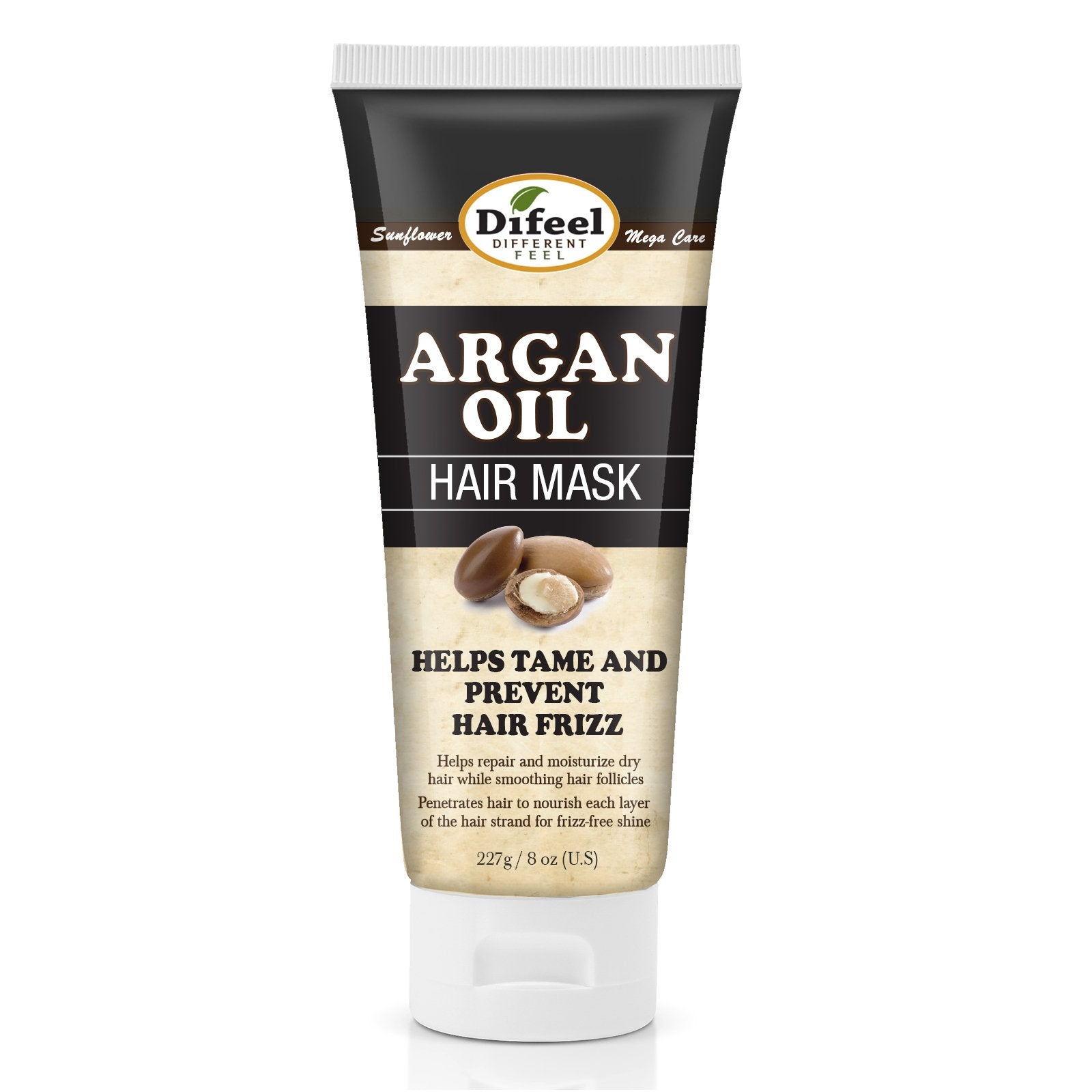 Difeel Argan Oil Hair Mask for Dry Hair 8 oz. (Pack of 2)