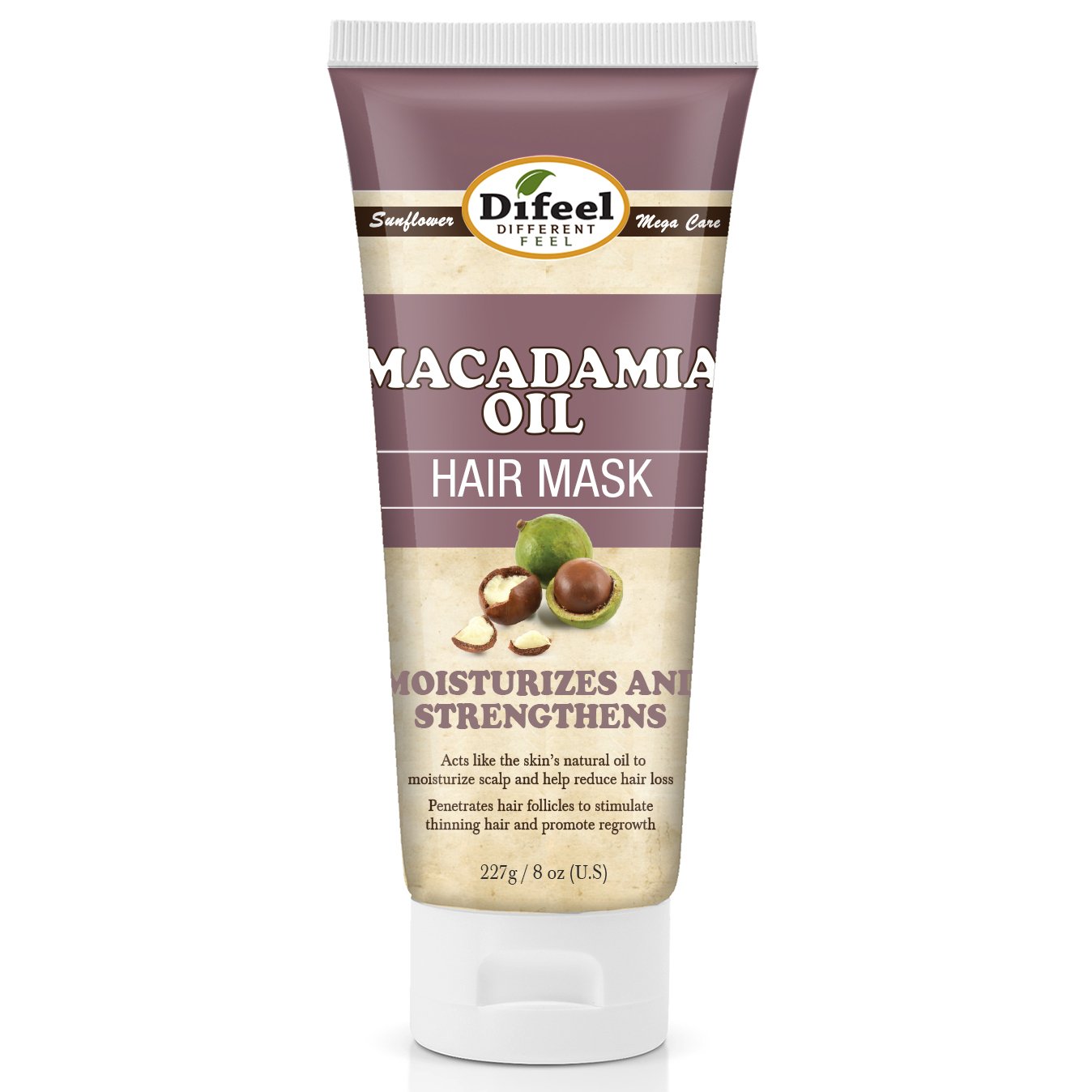 Difeel Macadamia Oil Hair Mask 8 oz. (Pack of 2)