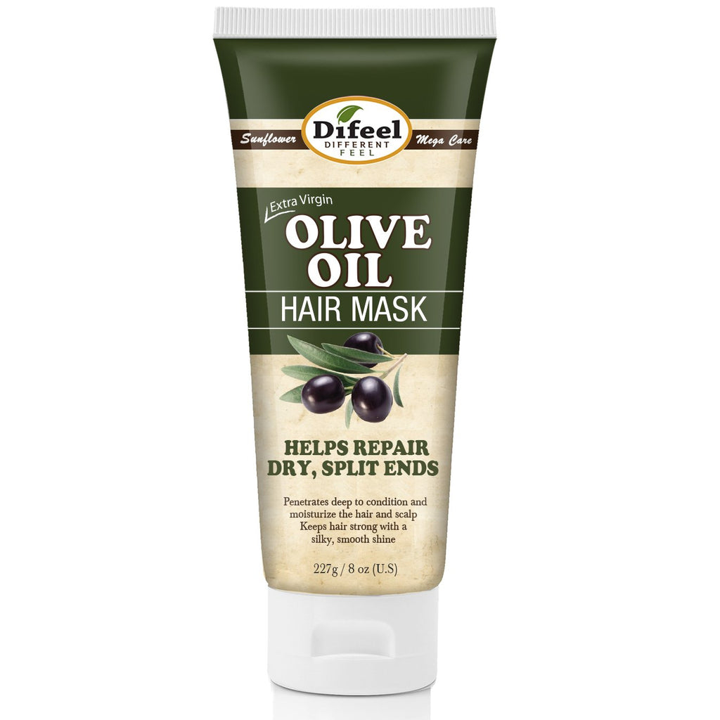 Difeel Extra Virgin Olive Oil Hair Mask 8 oz. (Pack of 2)