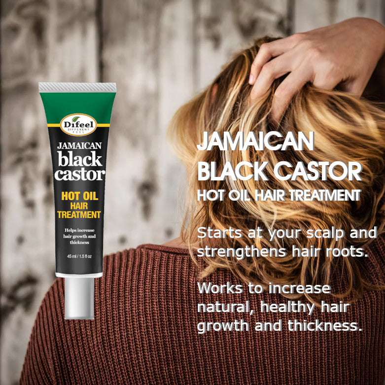 Difeel Hot Oil Hair Treatment with Jamaican Black Castor Oil 1.5 oz.
