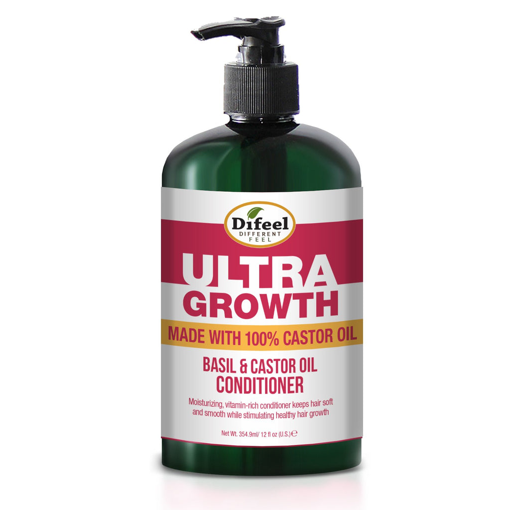 Difeel Ultra Growth Basil & Castor Oil Pro Growth Conditioner 12 oz. (Pack of 2)