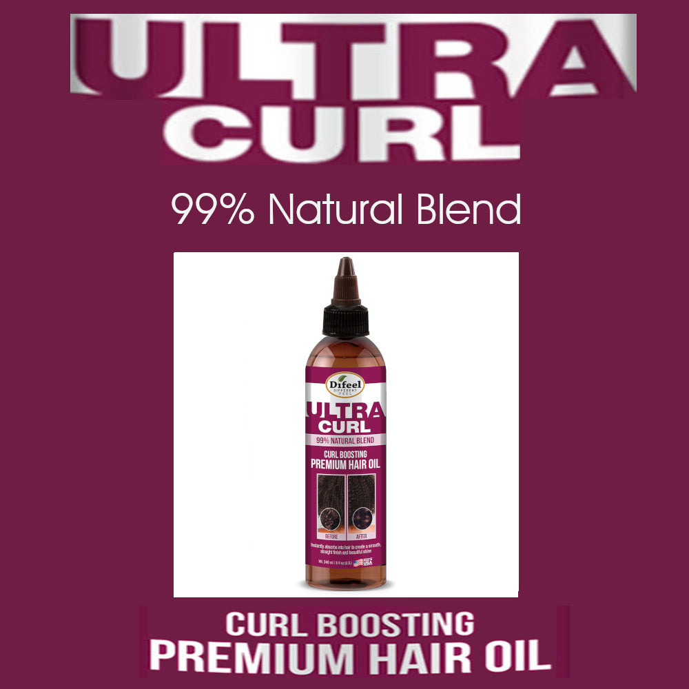 Difeel 99% Natural Ultra Curl Premium Hair Oil - Curl Boosting Hair Oil 8 oz.