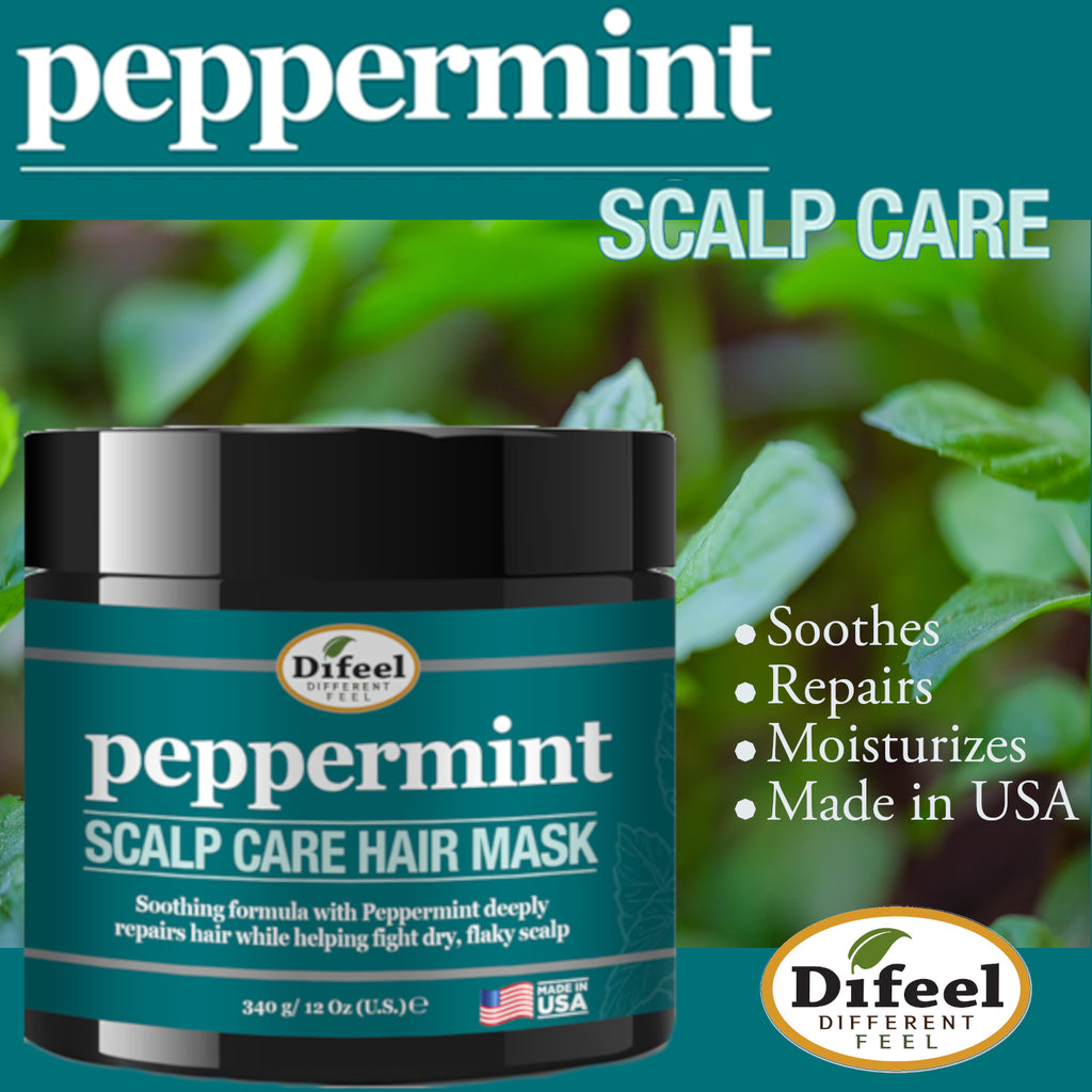 Difeel Peppermint Scalp Care Hair Mask 12 oz.