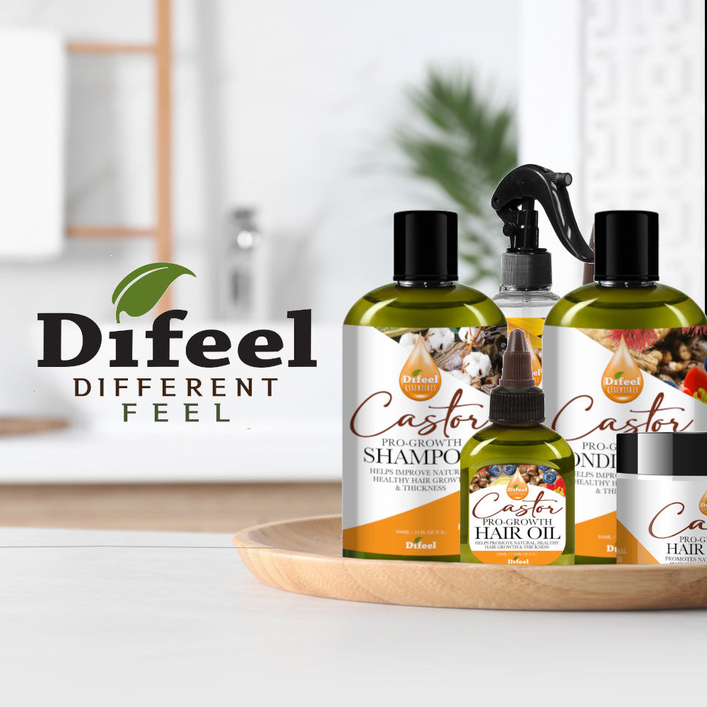 Difeel Essentials Castor Pro-Growth - Shampoo 12 oz.