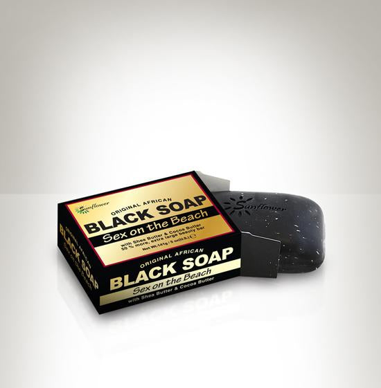 Difeel Original African Black Soap - Sex on the Beach 5 oz. (PACK OF 2)